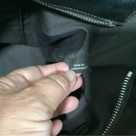 Coach coated canvas tote bag in tan and black zebra print - Picture 8 of 10